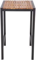 Bolero vierkante stalen en acaciahouten bartafel | DS155