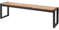 Bolero stalen en acaciahouten industriële banken 160cm | DS158