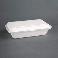 Fiesta Green composteerbare bagasse maaltijddozen 24,8cm | DW249