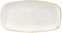 Churchill Stonecast Barley White Chefs Ovaal Bord 35.2 X 18.7 cm Pak van 6 - DW321