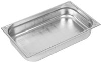 Vogue RVS geperforeerde GN 1/1 bak 100mm | DW462