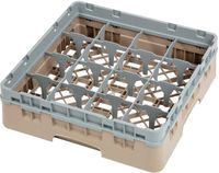 Cambro Camrack vaatwaskorf met 16 compartimenten max. glashoogte 9,2cm | DW550