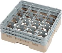 Cambro Camrack vaatwaskorf met 16 compartimenten max. glashoogte 13,3cm | DW551