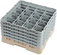 Cambro Camrack vaatwaskorf met 16 compartimenten max. glashoogte 25,7cm | DW552