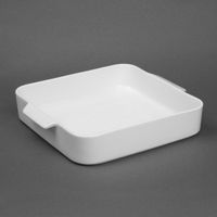 Olympia Whiteware Vierkante Braadslee 260x225x50mm (verpakking van 2) - DX386