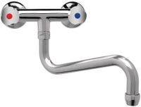 Heavy duty duobloc mengkraan met draaiknoppen en lage uitloop van 25cm | DY390