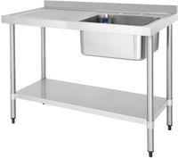 Vogue RVS Spoeltafel Met Afdruiprek Links, Vogue DY822