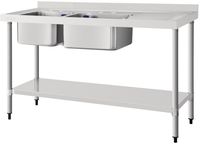 Vogue spoeltafel dubbele spoelbak, Vogue DY824