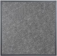 Bolero Tafelblad van Gehard Glas voor Buiten Zwart Geborsteld Vierkant Grijze Rand 700 Mm - DZ873