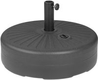 Bolero Zwart Kunststof Parasolvoet 40ltr (gevuld) - DZ884