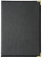 Olympia menumap A5 zwart leer | E223