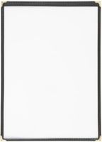 Olympia menuhouder A4 zwart 2 bladzijden | E292