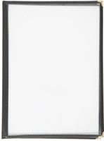 Olympia menuhouder A4 zwart 4 bladzijden | E293