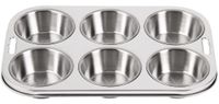 Diepe Rvs Bakvorm | 6 Muffins | Vogue | E714