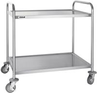 Rvs Serveerwagen | 2 Bladen | Large | Vogue | F998