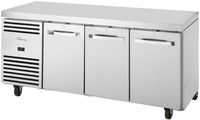 True 3-Deurs 1/1 GN Toonbank Koelkast Tcr1/3-Cl-Ss-Dl-Dr-Dr