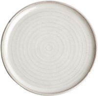 Olympia Canvas ronde borden met smalle rand wit 26,5cm | FA331