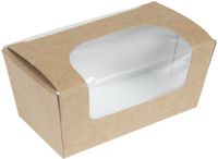 Colpac kraft gebaksdoosjes met venster composteerbaar (500 stuks)