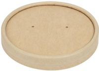 Colpac deksels voor magnetronbestendige kraft soepkommen recyclebaar 225ml en 350ml | FA367