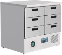 Polar G-Serie Koelwerkbank Met 6 Lades 240l, Polar FA440
