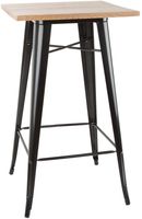 Bolero Bistro Bartafel met Houten Blad Zwart - Bolero FB595
