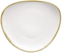 Olympia Kiln Driehoekige Borden Krijtwit 165mm (6 Stuks), Olympia FB983