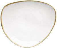 Olympia Kiln Driehoekige Borden Krijtwit 230mm (6 Stuks), Olympia FB984