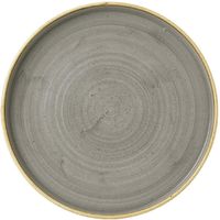 Churchill Stonecast Grey Bord met Opstaande Rand 22 cm Pak van 6 - FC164