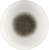 Churchill FC190 Bamboo diepe coupe borden met print in het midden kwartszwart 281mm (12 stuks)