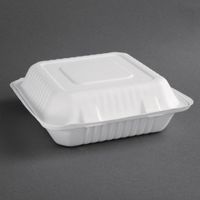 Fiesta Green Composteerbare Bagasse Voedseldozen (200 Stuks), Fiesta Green FC527