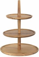 Olympia Acaciahouten Etagère 305(Ø) X 395(h)mm, Olympia FE152