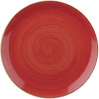 Churchill Stonecast Berry Red Evolve Coupe Bord 32.4 cm Pak van 6 - FF659
