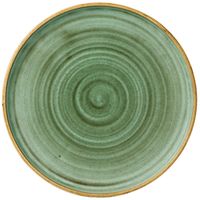 Churchill Stonecast Samphire Green Bord met Opstaande Rand 25.9 cm Pak van 6 - FJ914