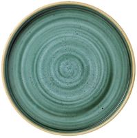 Churchill Stonecast Samphire Green Bord met Opstaande Rand 22 cm Pak van 6 - FJ915