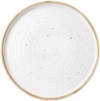 Churchill Stonecast Barley White Bord met Opstaande Rand 27.9 cm Pak van 6 - FJ916