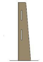 Bolero Hoekstaander Licht Eiken Voor Baliescherm | 860 X 200mm | Fp423