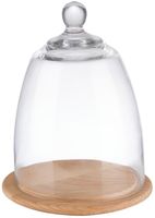 Aps Serveerplank Met Glazen Cloche 185mm, APS FT201
