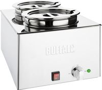 Buffalo Bain-Marie Met 2x 5,2L Bakken - Buffalo FT695