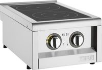 Buffalo 600-Serie Inductiekookplaat met Dubbele Zone - 3 KW - FU218