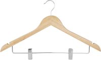 Bolero Houten Hanger met Antislipclips (pak van 10) - FU396