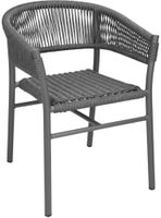 Bolero Florence Grijze Mix Touw Twist Rieten Stoelen (pak van 2) - FU533