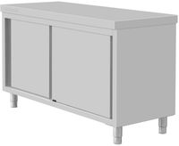 Vogue Staande Vloerkast RVS 900x1500x600mm - FU586