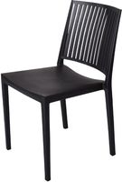 Baltimore Stapelbare Polypropyleen Stoelen Zwart (4 Stuks) - Gastronoble FW576