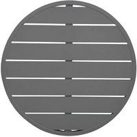Bolero Aluminium Rond Tafelblad Donkergrijs 580mm - Bolero FX037