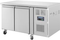 Polar | Werkbank met vriezer | 2 deuren, 1/1GN | Wielen | U-serie G599