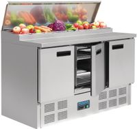 Gekoelde saladette | Opzet cap. 8x 1/4GN | 3 deuren | 390 L | Polar G605