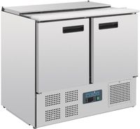 Gekoelde Saladette met Deksel | 2 deuren, 1/1GN | 240 liter | Polar G606
