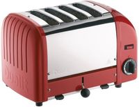 Dualit Vario broodrooster | 4 sleuven | rood | 40353 | GD394