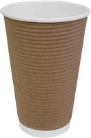 Fiesta Hot Cups met gerimpeld wand lichtbruin 48cl x25 | GF025