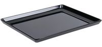 Platte melamine schaal | zwart | GN1/1 | GF075